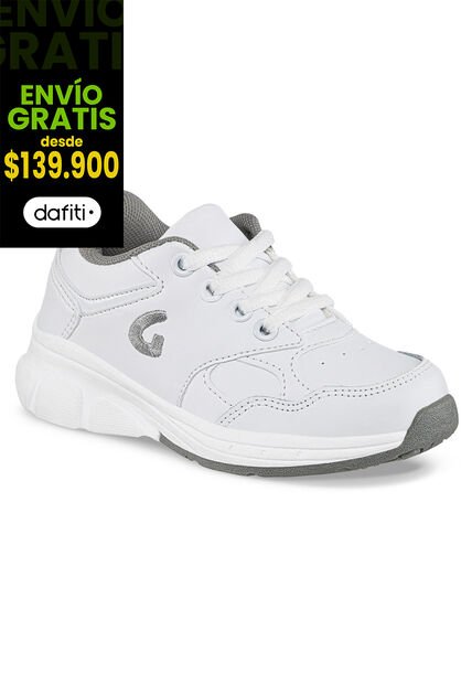 Tenis Escolares Gomyschool C New Blanco Para Niño Y Niña Los Gomosos