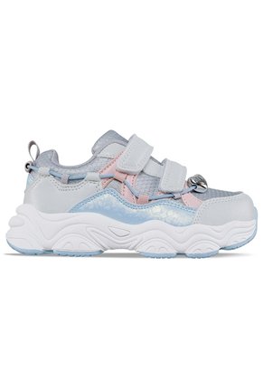 Tenis Urbanos Febar Blanco-Gris Los Gomosos Para Niña