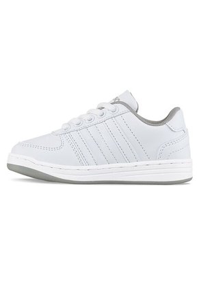 Tenis Escolares Boby Cordon New Blanco-Gris Para Niño Y Niña Los Gomosos