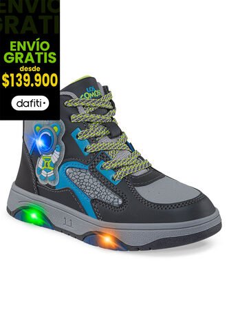 Tenis Con Luces Torin Gris Osc Los Gomosos Para Niño Los Gomosos