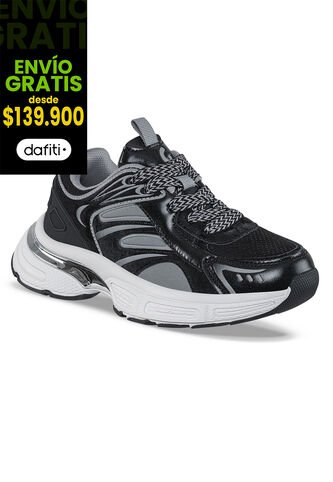 Tenis Urbanos Hawop Negro Los Gomosos Para Niña Los Gomosos