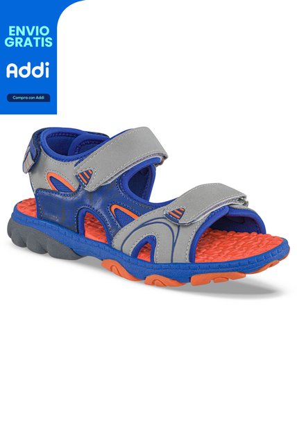 Sandalias Kadir Azul Para Niño Los Gomosos
