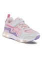 Tenis Luces Gypin Blanco-Rosa Para Niña Los Gomosos de Los Gomosos