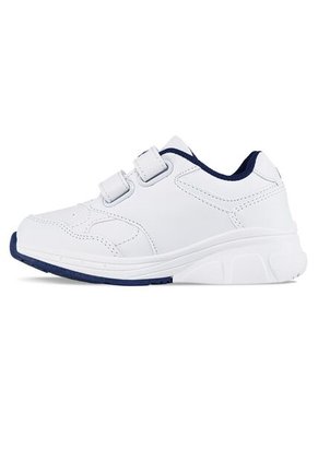 Tenis Escolares Gomyschool V New Blanco-Azul Para Niño Y Niña Los Gomosos