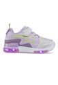 Tenis Luces Gypin Beige-Lila Para Niña Los Gomosos de Los Gomosos