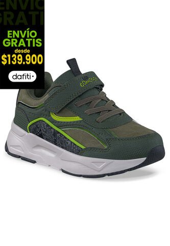 Tenis Urbanos Kimon Verde Osc Los Gomosos Para Niño Los Gomosos