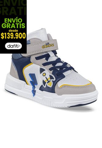 Tenis Urbanos Pedar Beige-Azul O Los Gomosos Para Niño Los Gomosos
