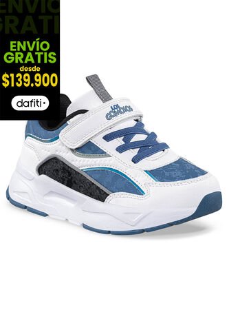 Tenis Urbanos Kimon Blanco-Azul Los Gomosos Para Niño Los Gomosos
