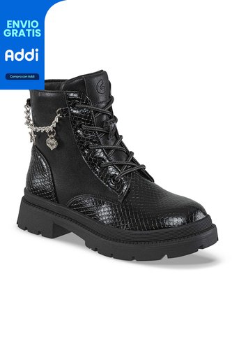 Botas Zikmo Negro Para Niña Los Gomosos Los Gomosos