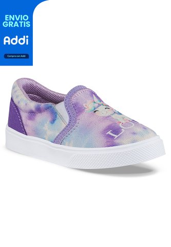 Tenis Casuales Fritz Lila Para Niña Los Gomosos Los Gomosos