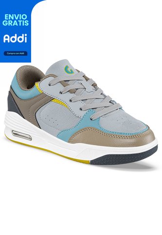 Tenis Urbanos Semor Gris Para Niño Los Gomosos Los Gomosos