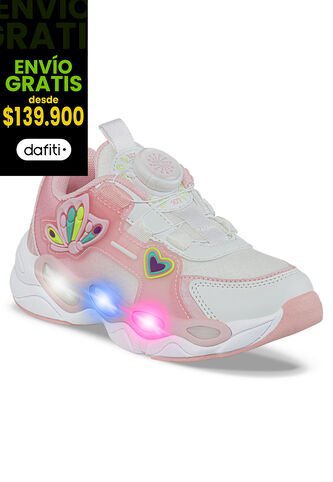 Tenis Con Luces Zadom Rosa Los Gomosos Para Niña Los Gomosos