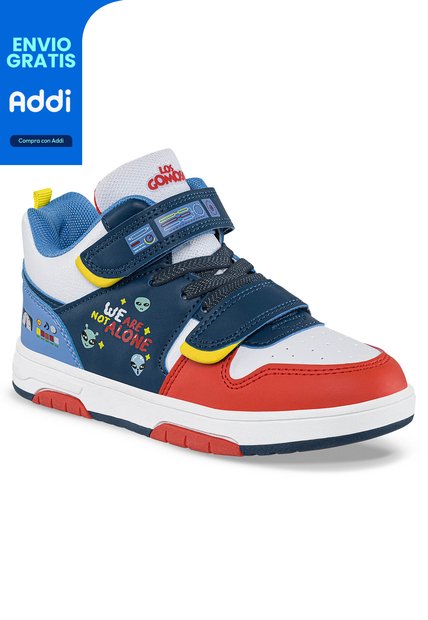 Tenis Urbanos Xuna Azul Osc Para Niño Los Gomosos