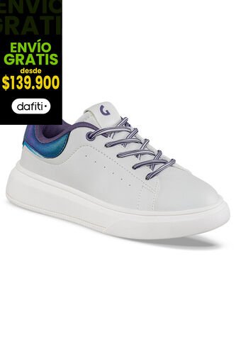 Tenis Casuales Kivra Blanco-Mora Los Gomosos Para Niña Los Gomosos