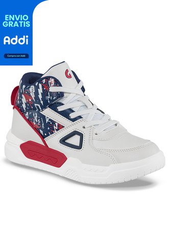 Tenis Urbanos Virwo Blanco-Azul O Para Niño Los Gomosos Los Gomosos