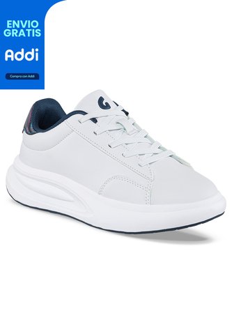 Tenis Urbanos Kinfer Blanco-Azul O Para Niño Los Gomosos Los Gomosos
