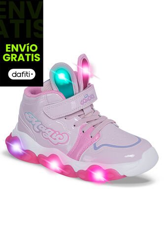Tenis Con Luces Pidom Rosa Los Gomosos Para Niña Los Gomosos