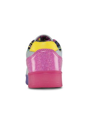 Tenis Con Luces Grosur Gris-Fuc Para Niña Los Gomosos