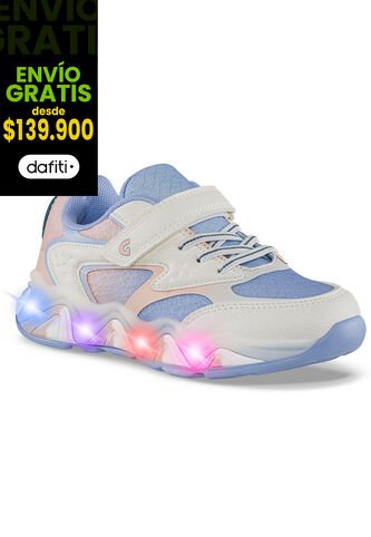Tenis Luces Lumera Lila Los Gomosos Para Niña Los Gomosos