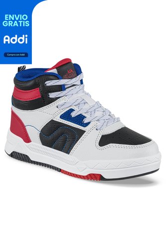 Tenis Urbanos Amfer Blanco-Rojo Para Niño Los Gomosos Los Gomosos