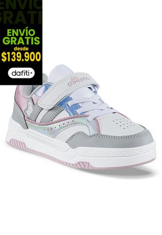 Tenis Casuales Okaran Gris Los Gomosos Para Niña Los Gomosos