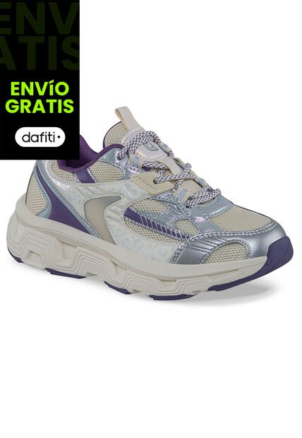 Tenis Urbanos Hysi Beige-Mora Los Gomosos Para Niña