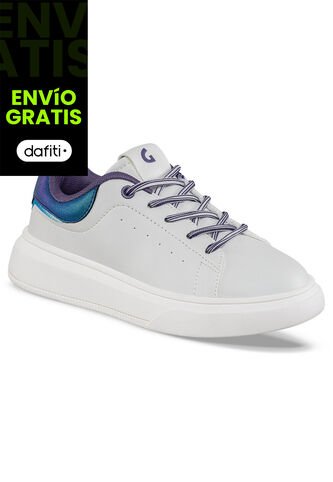 Tenis Casuales Kivra Blanco-Mora Los Gomosos Para Niña Los Gomosos