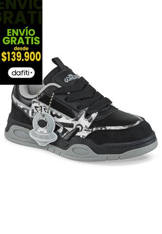 Tenis Casuales Anurim Negro Los Gomosos Para Niño Los Gomosos
