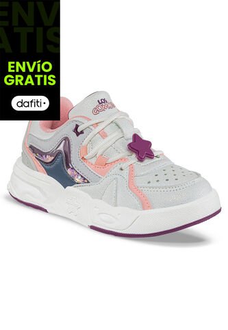 Tenis Urbanos Riboty Beige-Coral Los Gomosos Para Niña Los Gomosos