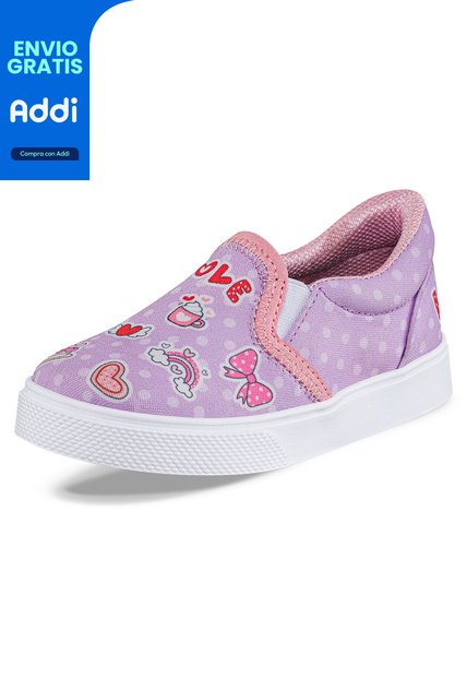 Tenis Mossy Lila Para Niña Los Gomosos