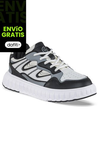 Tenis Urbanos Patar Blanco-Negro Los Gomosos Para Niño Los Gomosos