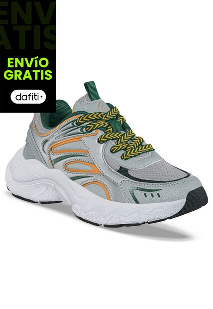 Tenis Urbanos Runot Gris Claro Los Gomosos Para Niño