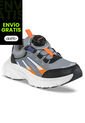 Tenis Urbanos Vadom Gris-Naranja Los Gomosos Para Niño de Los Gomosos