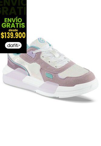 Tenis Urbanos Unical Beige-Mora Los Gomosos Para Niña Los Gomosos
