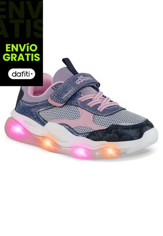 Tenis Luces Monla Azul Osc Los Gomosos Para Niña Los Gomosos