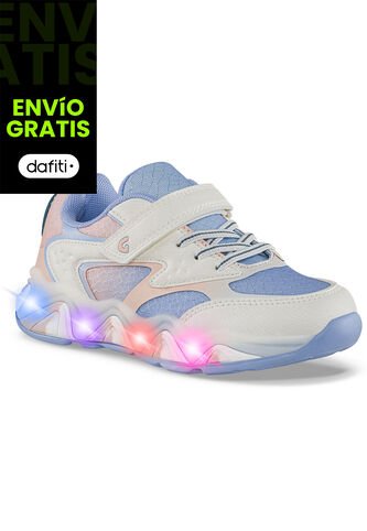 Tenis Luces Lumera Lila Los Gomosos Para Niña Los Gomosos