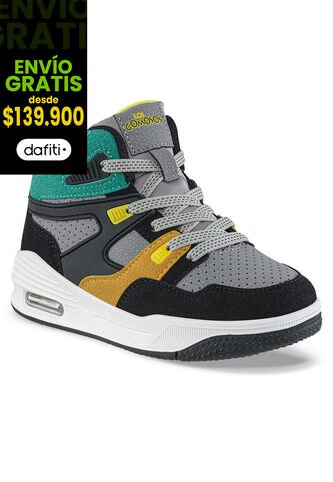 Tenis Urbanos Opinil Gris-Verde Los Gomosos Para Niño Los Gomosos