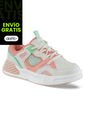 Tenis Casuales Jipot Blanco-Coral Los Gomosos Para Niña de Los Gomosos