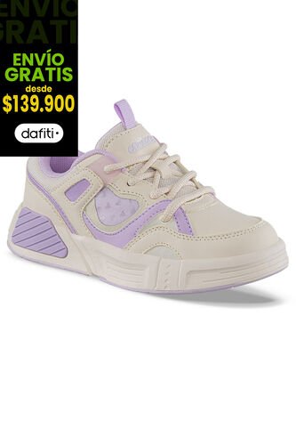Tenis Casuales Jipot Beige-Mora Los Gomosos Para Niña Los Gomosos