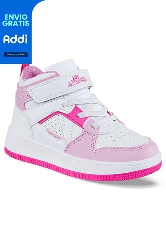 Tenis Klaz Blanco-Rosa Para Niña Los Gomosos Los Gomosos