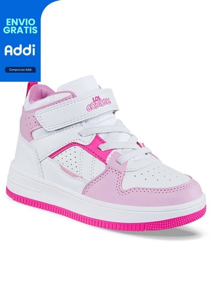 Tenis Klaz Blanco-Rosa Para Niña Los Gomosos