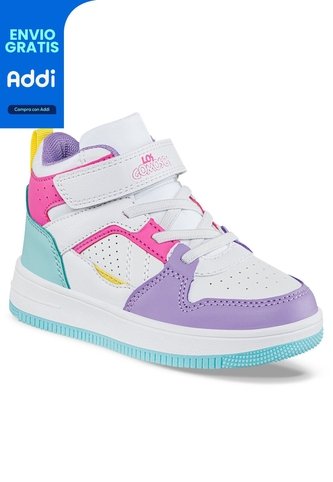 Tenis Klaz Blanco-Mora Para Niña Los Gomosos Los Gomosos
