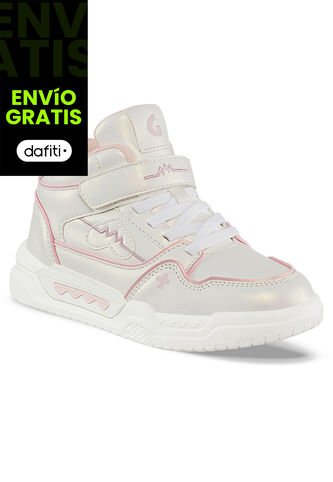 Botas Ziraf Blanco-Rosa Los Gomosos Para Niña Los Gomosos