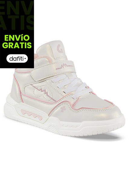 Botas Ziraf Blanco-Rosa Los Gomosos Para Niña