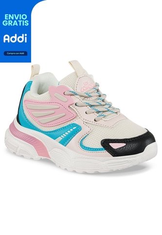 Tenis Nupis Beige-Agua Para Niña Los Gomosos Los Gomosos