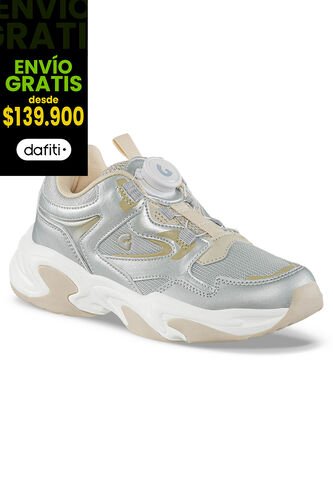 Tenis Urbanos Ganila Plata Los Gomosos Para Niña Los Gomosos