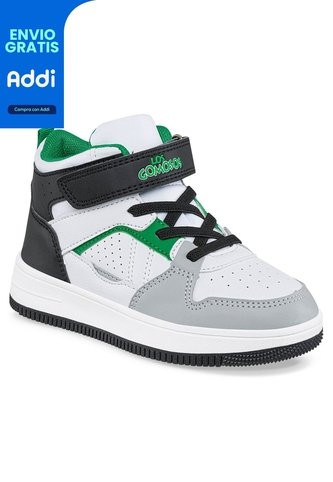 Tenis Tuwis Blanco-Verde Para Niño Los Gomosos Los Gomosos
