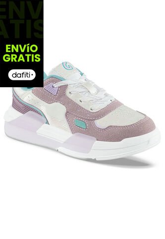 Tenis Urbanos Unical Beige-Mora Los Gomosos Para Niña Los Gomosos