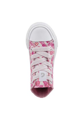 Tenis Beebe Alto Fucsia Para Niña Los Gomosos