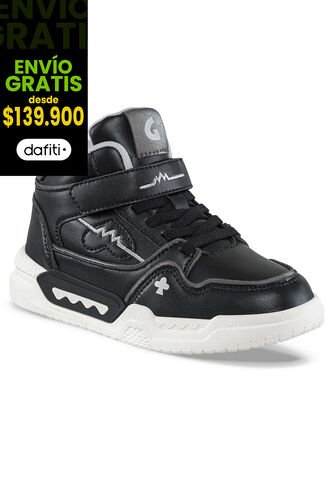 Botas Ziraf Negro-Plata Los Gomosos Para Niña Los Gomosos